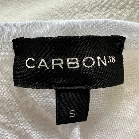 Carbon 38 White Workout Top S - Picture 2 of 5